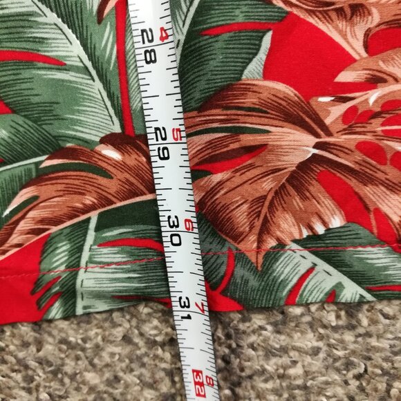 Vintage Paradise Found Shirt Hawaiian Parrots Magnum PI Camp Red Mens Large - Picture 5 of 6